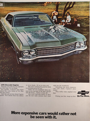 1969 ESQUIRE Ad CHEVROLET More Expensive Cars Would Rather Not Be Seen With It