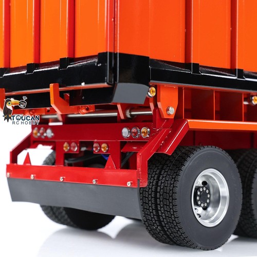 Metal 1/14 Hydraulic Dump Trailer W/Electric Legs for TAMIYA RC Tractor Trucks - Picture 14 of 20