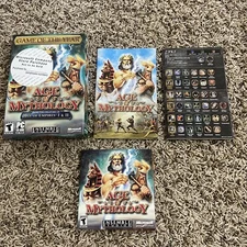 Age of Mythology PC CD-ROM Microsoft Games Studios 2 Disc Set Manual Fold Out