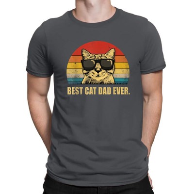 Best Cat Dad Ever Sunglasses Vintage Version Men's Black T-Shirt Cotton Tee  Gift   eBay