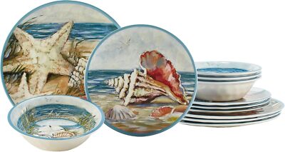 Themed Coastal Dishware Sets Stoneware Pfaltzgraff Coastal