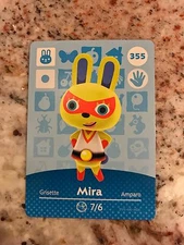 MIRA #355 Animal Crossing Amiibo Authentic Nintendo Mint Card From Series 4