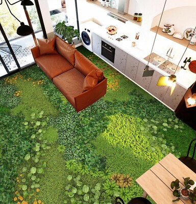 3D Park Grass 277 Fußboden Wandbild Unentschied BildTapete Familie DE Zoe