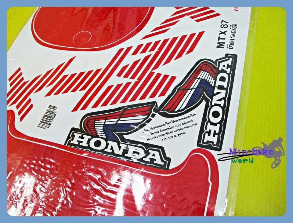 Fit Honda MTX125 MTX200 1987 For Red+ White Bike Sticker  (mi2041) Foto 4 de 4
