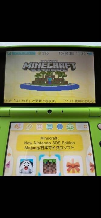 MINECRAFT Nintendo 2DS LL CREEPER EDITION Japan ver.  