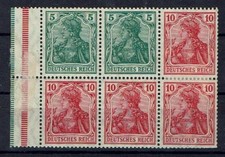 German Empire MiNr H-Sheet 9 I fromA folded * 4 stamps ** checked Jäschke