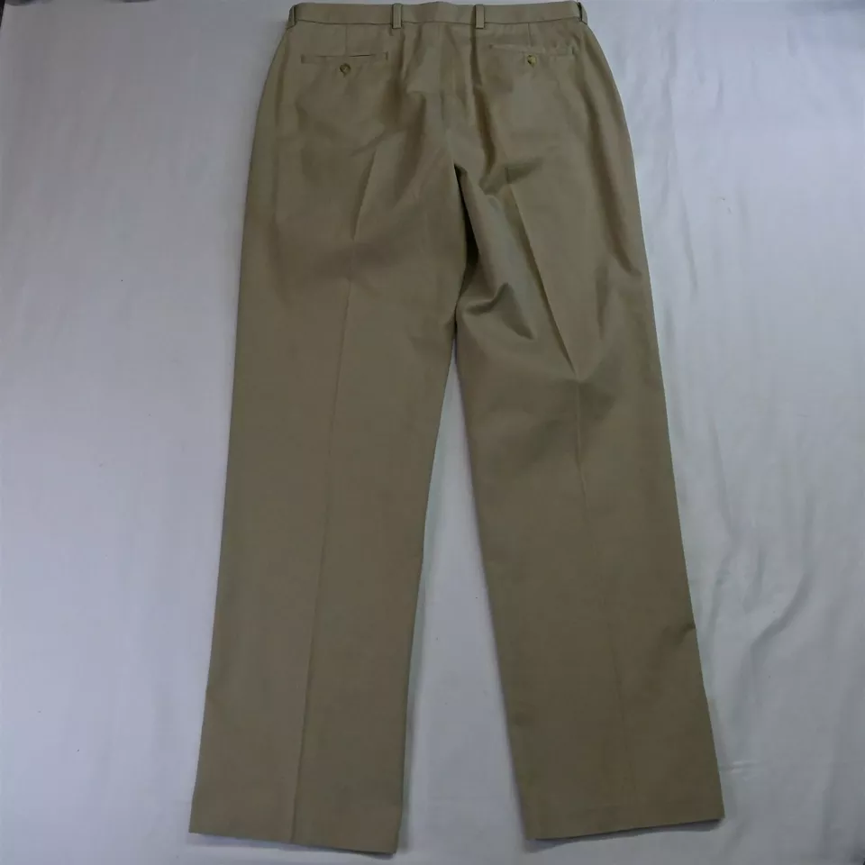 ENRO 38 x 36 Khaki Flat Front Chino Pants - Image 3 of 3