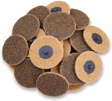 25x 3inch R-type Sanding Pads Die Grinder Roll Lock Quick Change Abrasive Discs