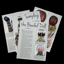Vintage Beaded Dolls History Article 7 Pages with Photos