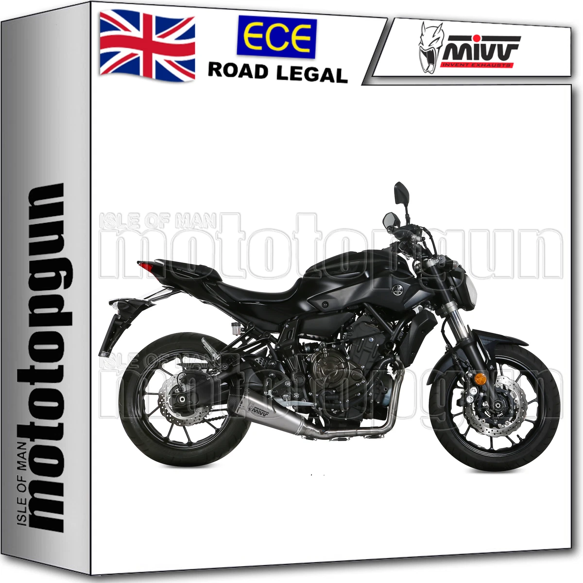 MIVV FULL SYSTEM EXHAUST DELTA RACE CARBON CAP YAMAHA MT 07 MT07