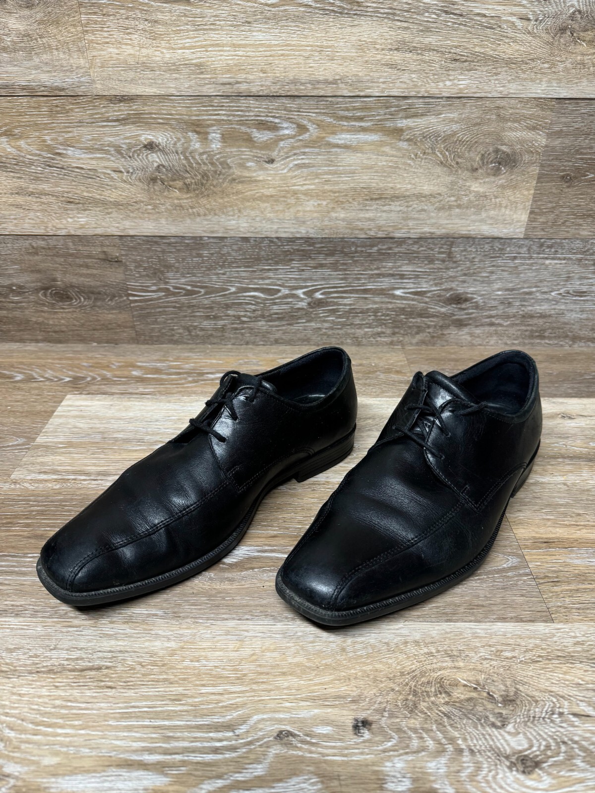 SAOLA Oxford uomo Ecco Edinburgh in pelle nera taglia EU 45