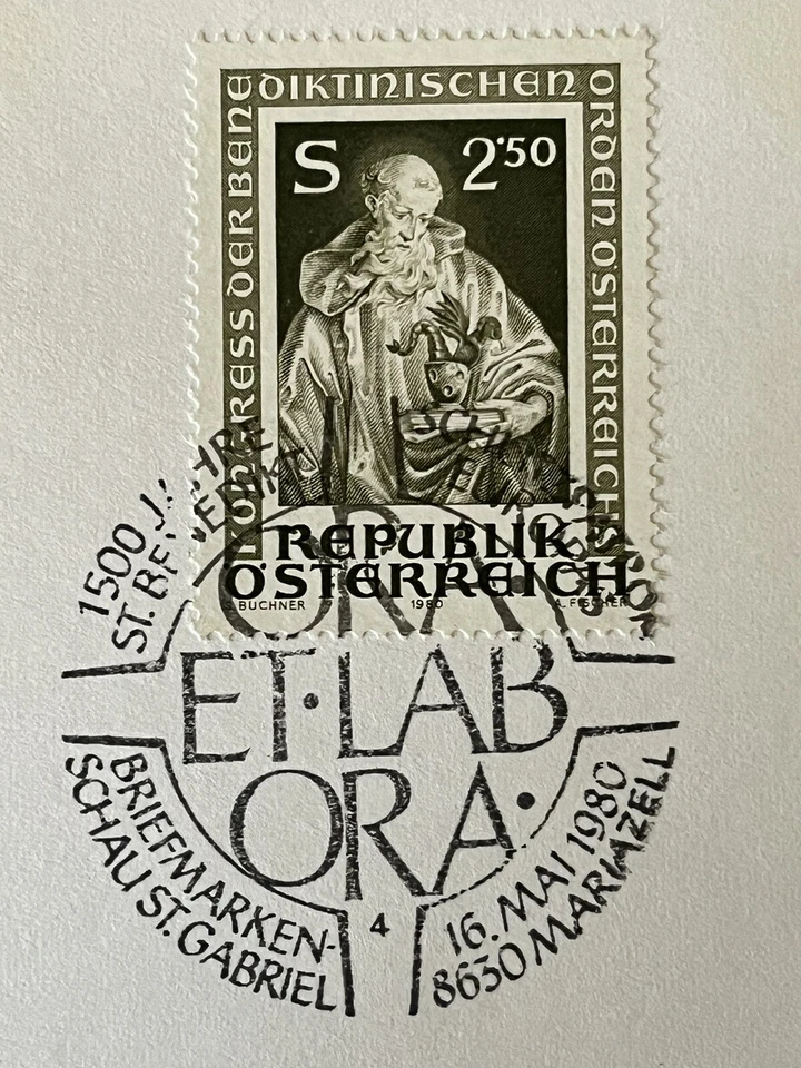 AUSTRIA  1957 - 800 Years Basilika Mariazell - FDI CARD - Very Nice! - Image 4 of 4