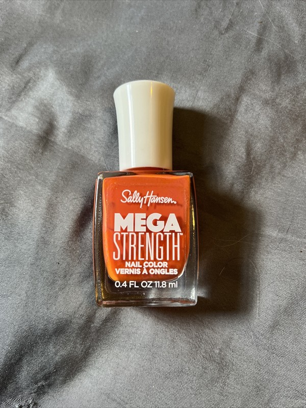 Sally Hansen Mega Strength Nail Polish 0.4 Fl Oz 067 Ignite Your Fire (Orange)