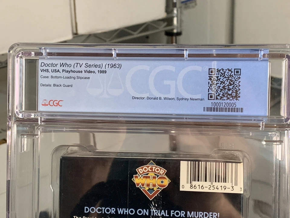 CGC Graded 9.4 A+ Doctor Who The Deadly Assassin VHS 1989 Playhouse Slipcover - Image 3 of 4