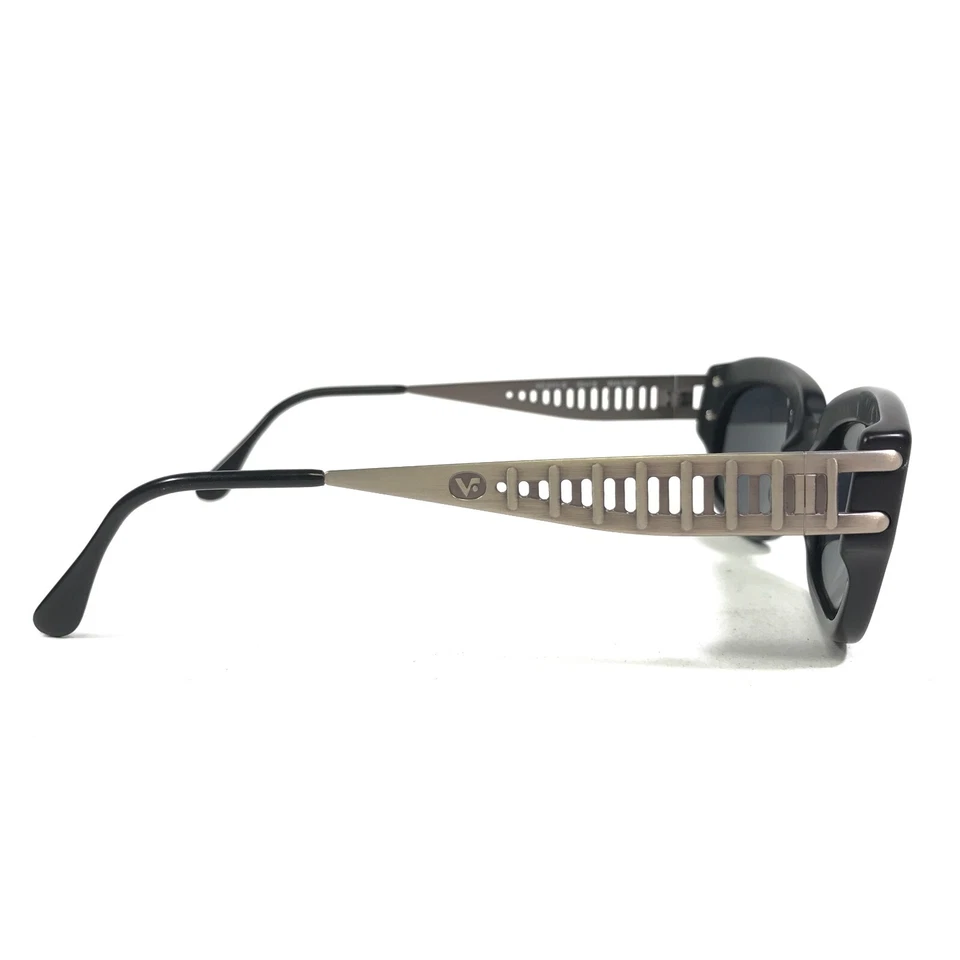 Vintage Vogue Sunglasses VO2111-S W44-S/26 Black Grey Round Frames w Blue Lenses - Image 4 of 4