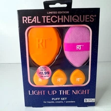 Real Techniques Light Up The Night Limited Edition Makeup Puff Set