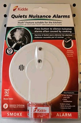 Kidde i9060 Quiet Nuisance Smoke Alarm Kitchen Hush Button Mfg in 2013 *NEW*