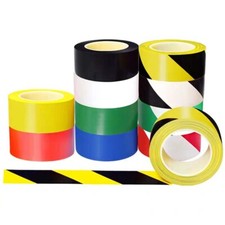 Hazard Warning Tape Rolls Self Adhesive Marking Barrier Safety Social Distancing