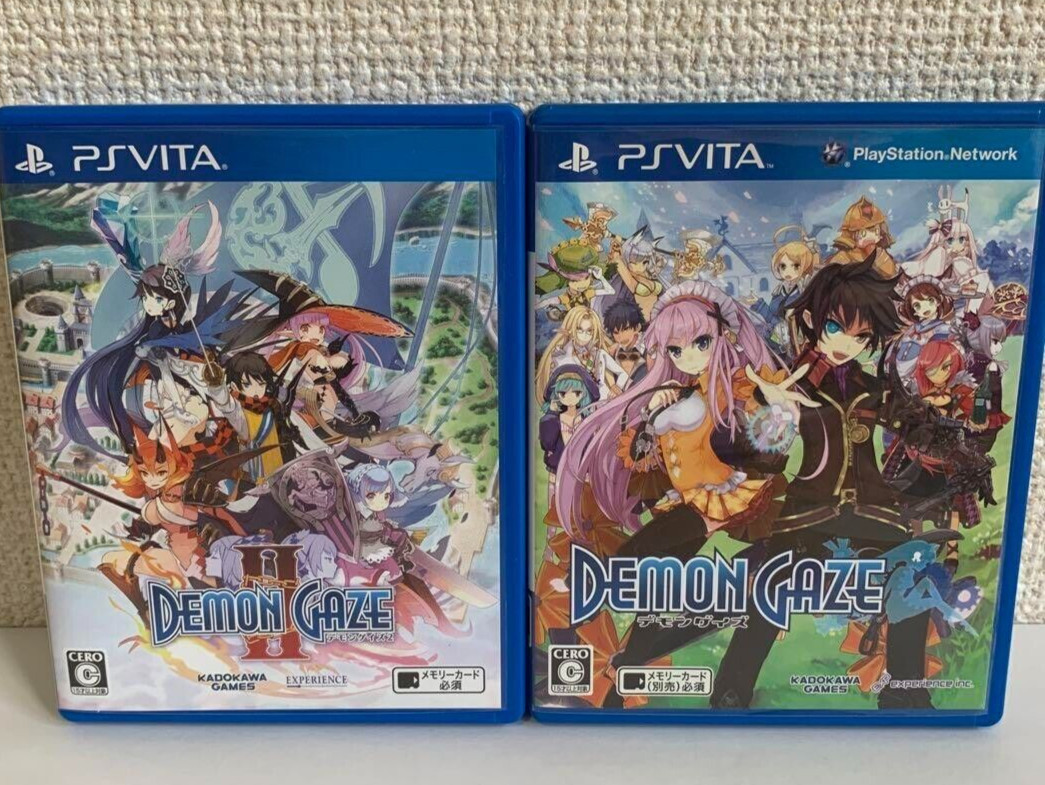Demon Gaze 1 & 2 Ensemble De 2 Jeux PS Vita PSV Version Japonaise Testée