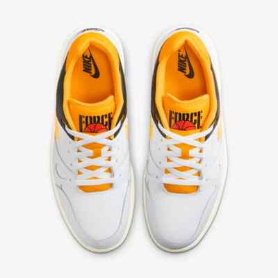 New Nike Full Force Low Shoes - White/ University Gold  display picture 1