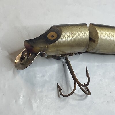 Vintage HEDDON Jointed Lure RIVER RUNT SPOOK FLOATER RARE PATTERN