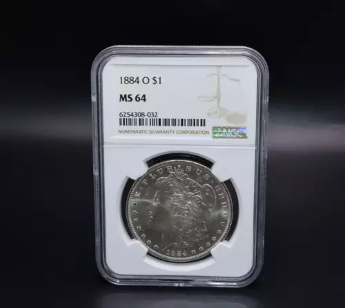 1884-O MS 64 Morgan Silver $1 Dollar Coin NGC Certified  - 032