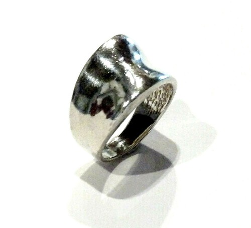 Bague Vintage En Argent 925 Taille 58 - Design Ajouré Et Poinçonné - Occasion