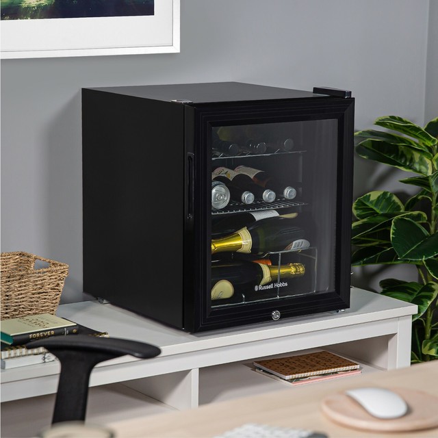 Russell Hobbs Rhgwc1bclck 46l Black Wine Drink Cooler With Lock Key