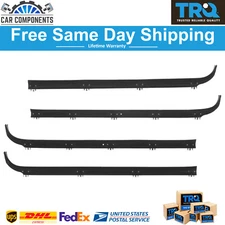 Inner & Outer Window Sweep Felts Seals Weatherstrip 4 Pc Set For 1987-1997 Ford