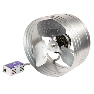 Master Flow 1600 CFM Electric Powered Gable Mount Electric Attic Fan  18EGV06HTBG