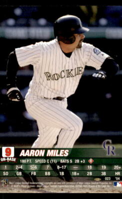 2004 MLB Showdown Pennant Run #023 Aaron Miles Colorado Rockies