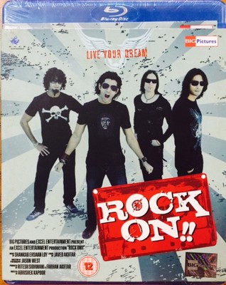 Rock On Farhan Akhtar, Arjun Rampal Bollywood Hindi Movie Blu-Ray Region  Free