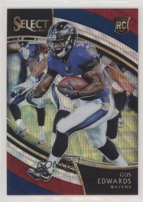 2018 Panini Select Field Level Tri-Color Prizm 47/99 Gus Edwards Rookie RC 0pl