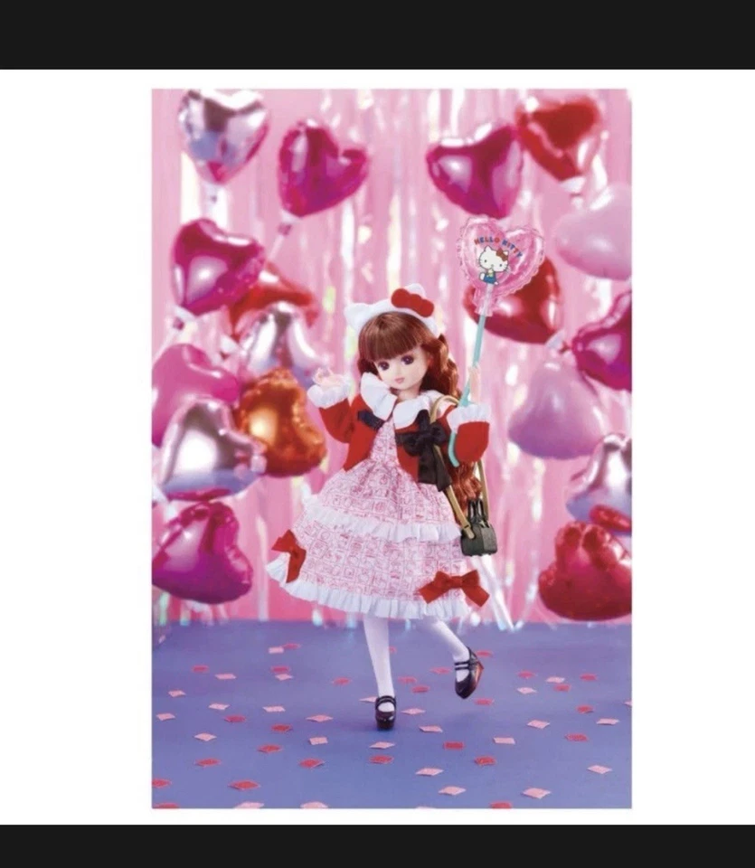 Muñeca Takara Tomy Licca-chan Fotogénica Licca Hello Kitty Estilo 50 Aniversario Foto 3 de 4