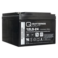 Q-Batteries 12LS-24 12V 24Ah Blei-Vlies-Akku / AGM VRLA mit VdS