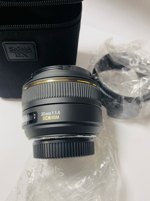 SIGMA EX 30mm F1.4 DC HSM For Nikon AF Standard Prime Lens ((Never Used))