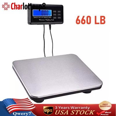660LB Heavy Duty Digital Industry Shipping Postal Platform Scale Weight 300kg
