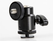 1/4" Hot Shoe Mount Mini Ball Head for DSLR Camera Tripod Monitor Light