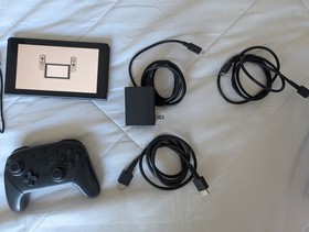Nintendo Switch | 32GB Red and Blue Console | 2 Games | Pro Controller | CIB