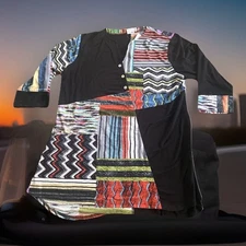 New Parsley Sage Tunic Top Shirt Women XL Elegant Boho Business Dark Academia