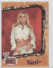 2002 Fleer WWE Absolute Divas Mini Posters Terri Runnels (Not Smiling) 02v3