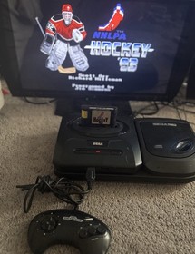 Sega CD Genesis Model 2 Console System MK-4102A With Sega Genesis Model 1 Consol