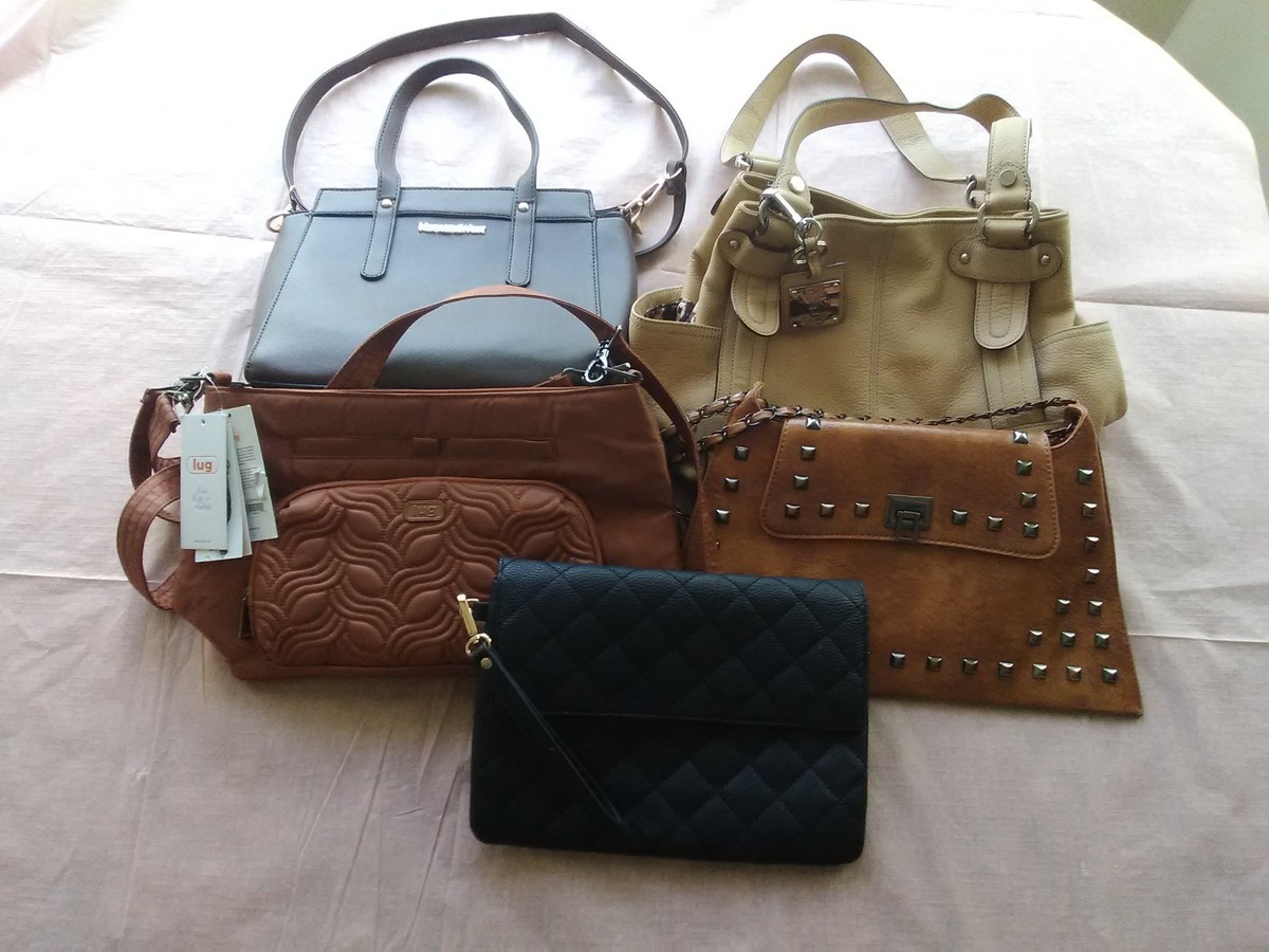 PURSE COLLECTION/HIGH END/NEVER USED 5 PURSES IN COLLECTION EXCELLENT CONDITION