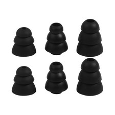 Triple Flange Ear Tips Earbuds Silicone for in Ear Headphones in-Ear Hole 4.0mm