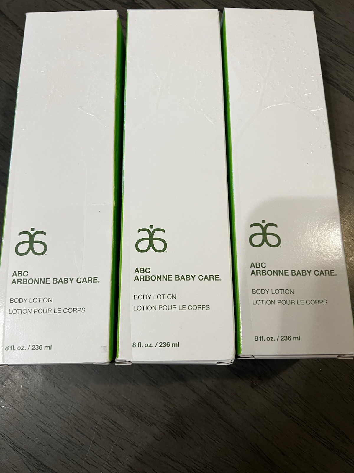 3 Arbonne ABC Arbonne Baby Care BODY LOTION 8oz/236ml New Sealed