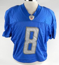 2019 Detroit Lions Joe Callahan #8 Game Used Blue Practice Jersey  195