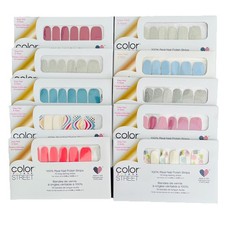 Color Street 100 Real Nail Strips lot of 10 Assortment New See Titles In Photos