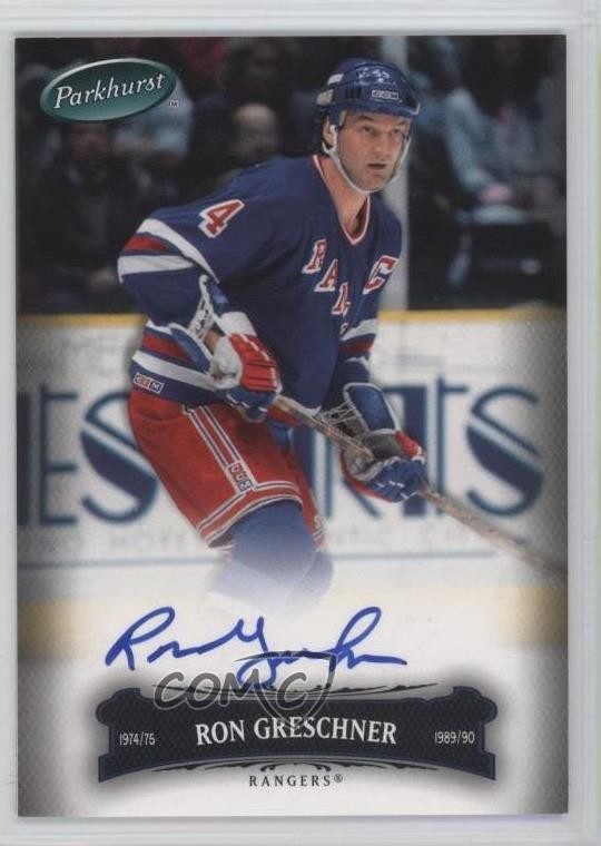 2006-07 Upper Deck Parkhurst Auto Ron Greschner #18 Auto 2l5