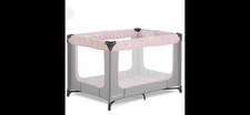 Dream On Me Portable Gray Pink Play Yard with Mesh Sides for Infant Toddler