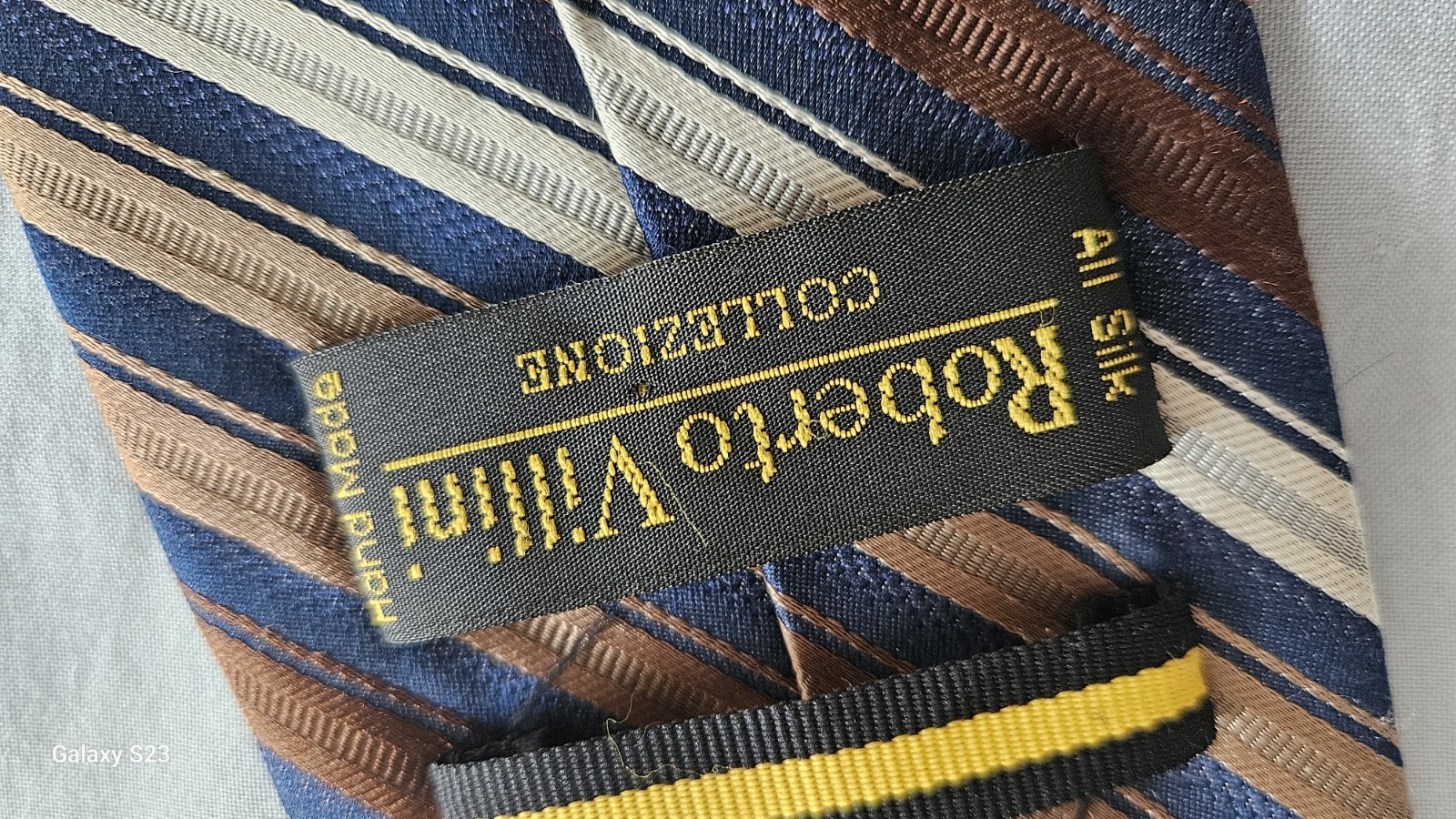 Roberto Villini Couture Tie Men’s Necktie 100% Silk Striped CollezioneFashion business